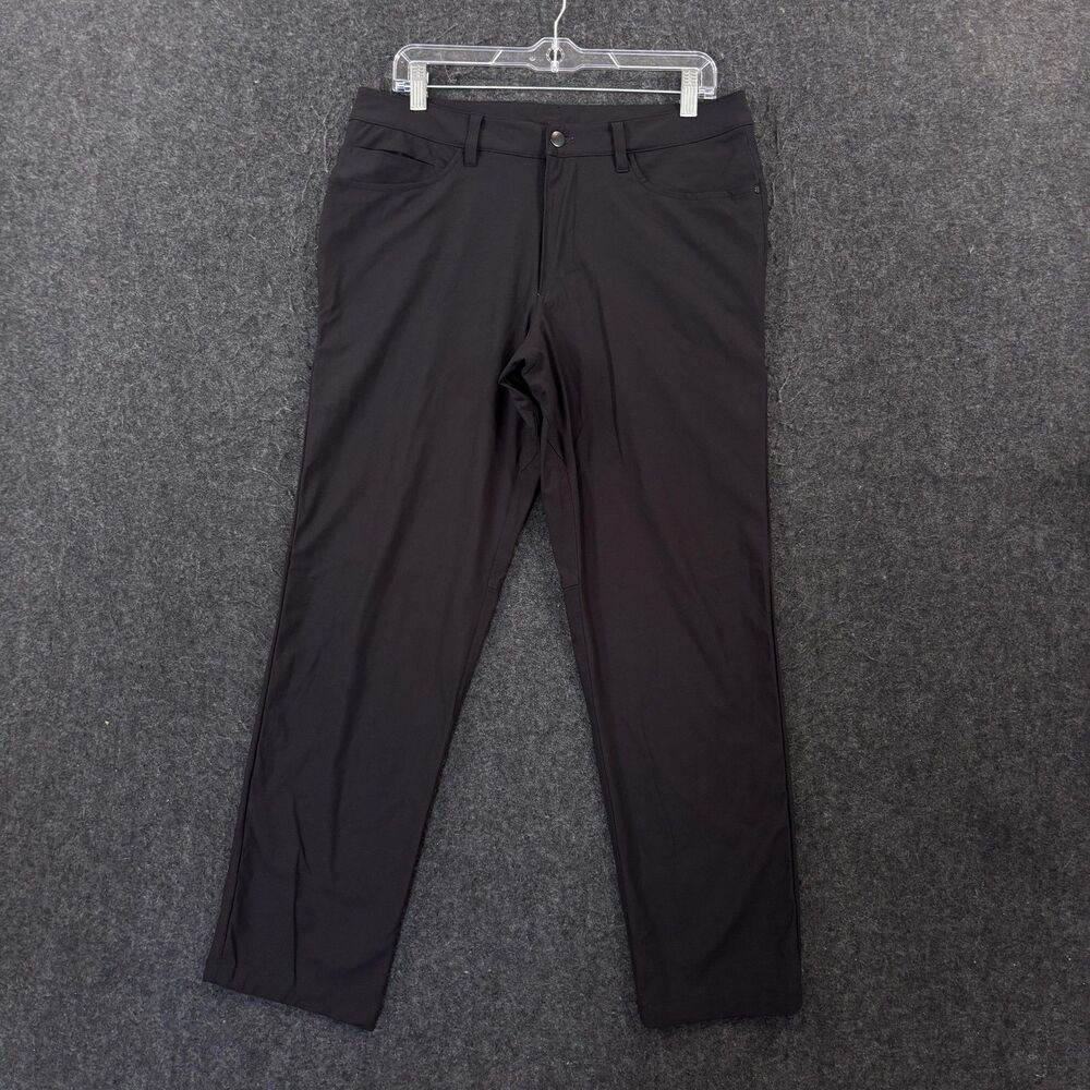 Lululemon ABC Classic Fit Pants Men's 32 Black Warpstreme Five 5 Pocket Chino